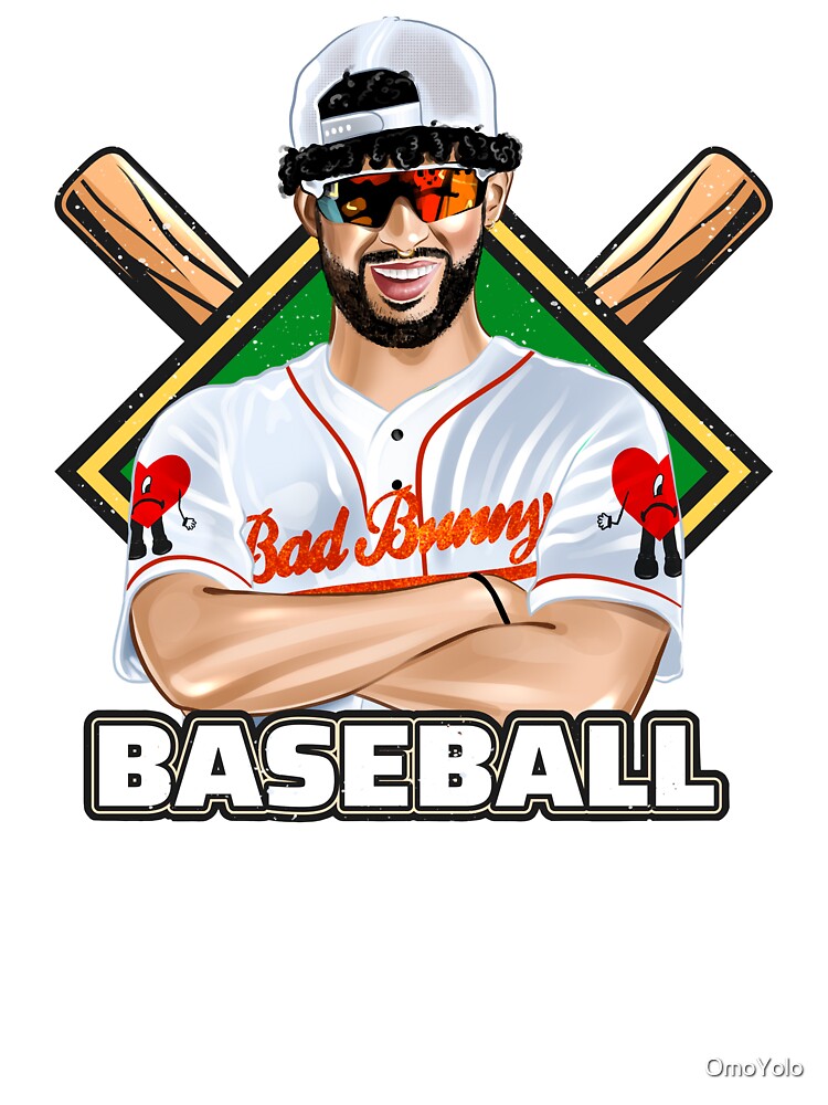 Bad Bunny in Los Angeles Baseball Jersey Kids T-Shirt for Sale by OmoYolo