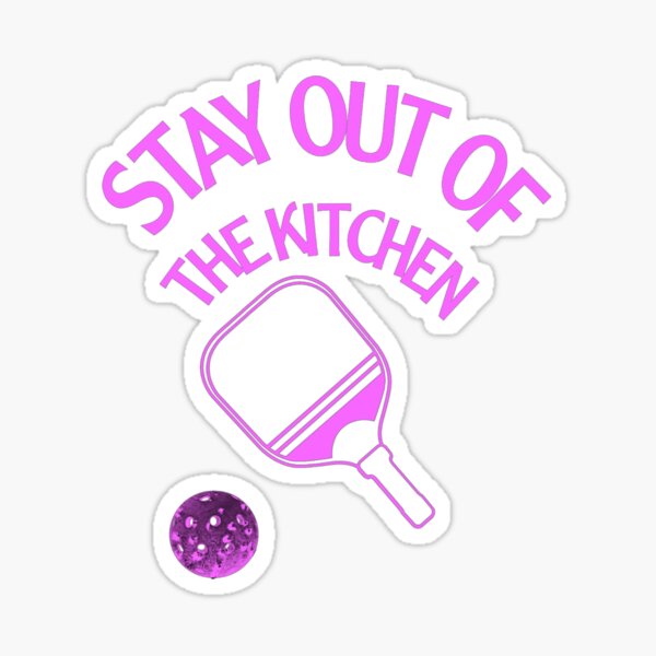 Item preview, Funny pickleball -stay out of the kitchen purple  designed and sold by UNIX-G.