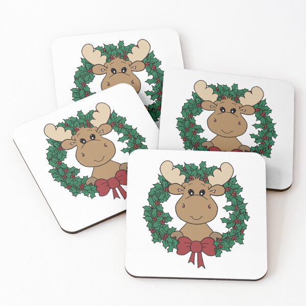 Item preview, Christmas Moose designed and sold by BassHeadMomma.