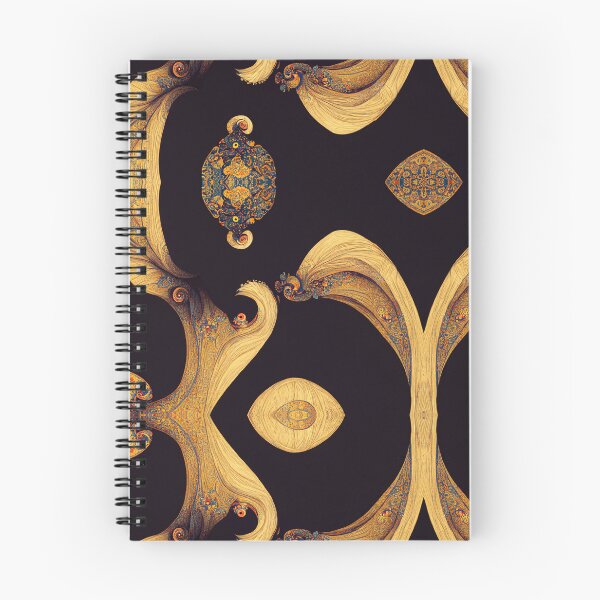 Item preview, Black and Gold Floral Motif designed and sold by MysticAlgorithm.