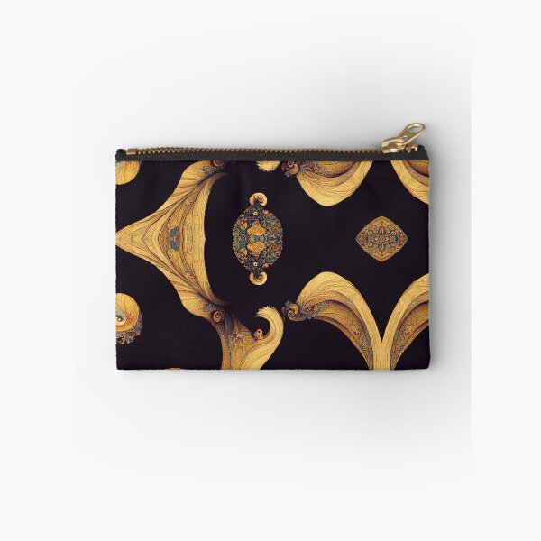 Item preview, Black and Gold Floral Motif designed and sold by MysticAlgorithm.
