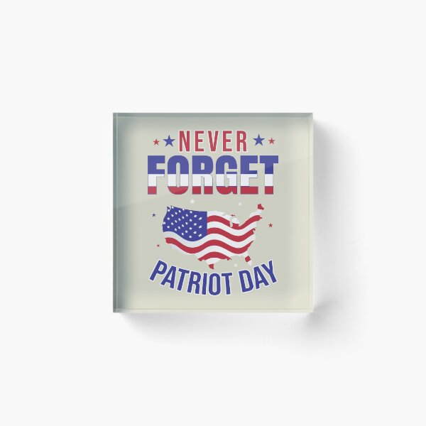 Item preview, A design featuring the American flag and the words Never Forget Patriot Day designed and sold by velisani.
