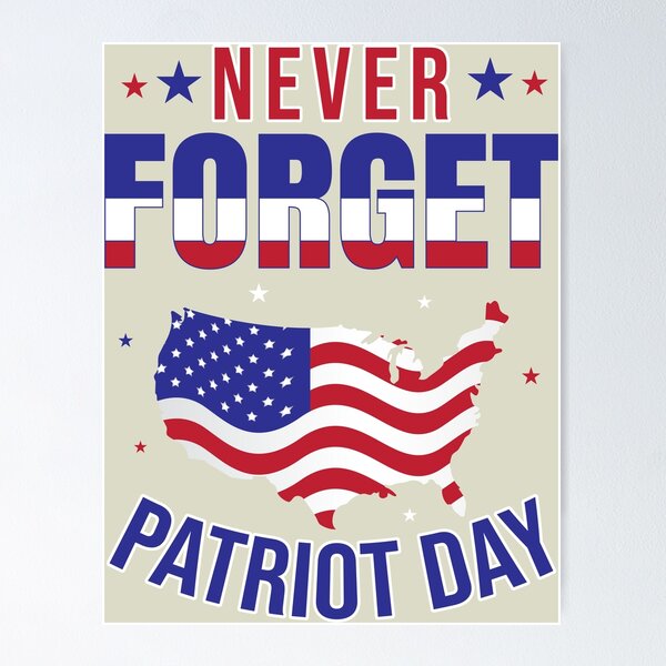 Item preview, A design featuring the American flag and the words Never Forget Patriot Day designed and sold by velisani.