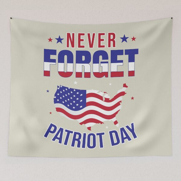 Artikelvorschau, Ein Design mit der amerikanischen Flagge und dem Schriftzug Never Forget Patriot Day entworfen und verkauft von velisani.