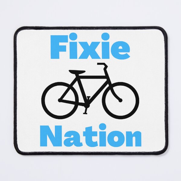 Item preview, fixie nation bicycle nation designed and sold by Nik Olajuwon.