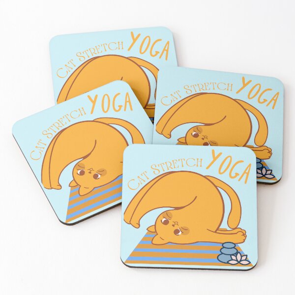 Item preview, Cat stretch Yoga Pose for the cat lovers and yoga lovers you know designed and sold by tranquilbeach.