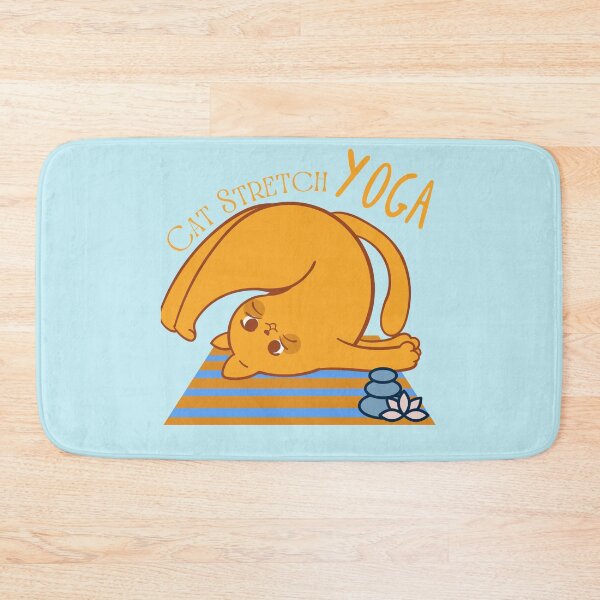 Item preview, Cat stretch Yoga Pose for the cat lovers and yoga lovers you know designed and sold by tranquilbeach.
