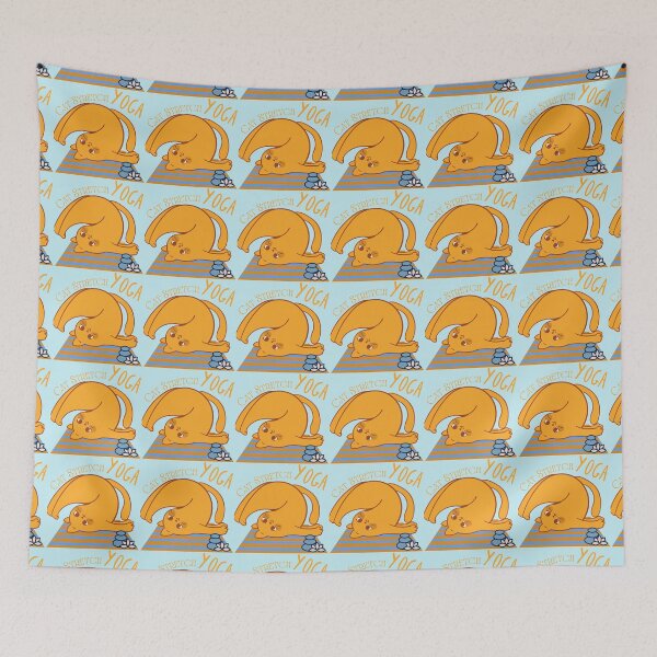 Item preview, Cat stretch Yoga Pose for the cat lovers and yoga lovers you know designed and sold by tranquilbeach.