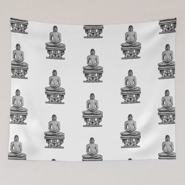 Item preview, Lord Mahaveer on Lion throne Sculpture 2 designed and sold by Blue Bouy.