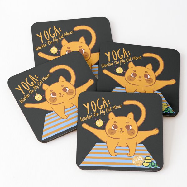 Item preview, Disco Cat Workin' On My Cat Moves Yoga Pose for the cat lovers and yoga lovers you know designed and sold by tranquilbeach.