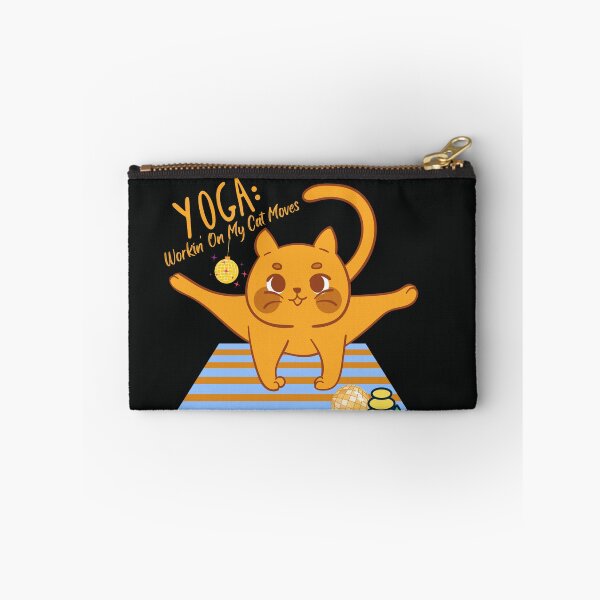 Item preview, Disco Cat Workin' On My Cat Moves Yoga Pose for the cat lovers and yoga lovers you know designed and sold by tranquilbeach.
