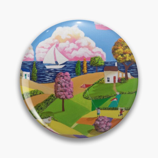 Item preview, Naive art seaside lighthouse painting designed and sold by GORDON BRUCE ART.