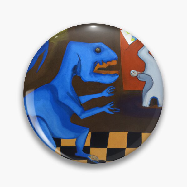 Item preview, Cubist Dinosaurs Chess Players designed and sold by FroggyDinoShop.