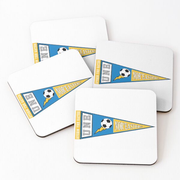 Item preview, UNE Soccer Pennant (Yellow & Blue) designed and sold by baileyboo2000.