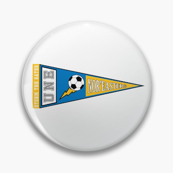 Item preview, UNE Soccer Pennant (Yellow & Blue) designed and sold by baileyboo2000.