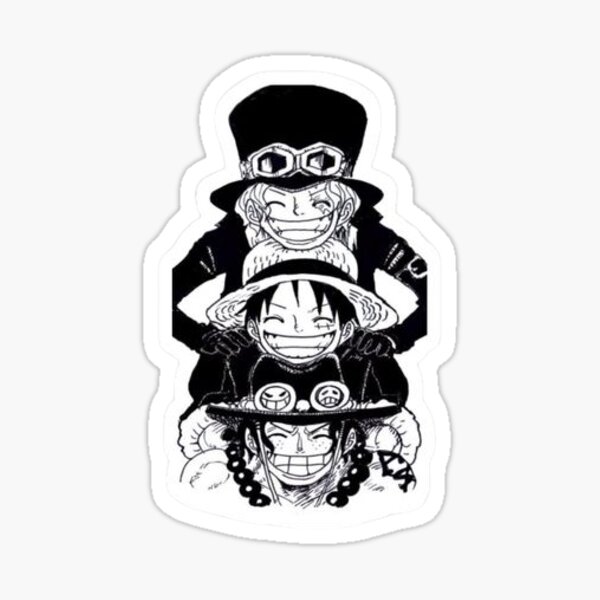 ONE PIECE STICKERS/MONKEY D LUFFY STICKERS/ ACE STICKERS / SANJI STICKERS /  LUFFY STICKERS Sticker for Sale by allwhatiwant4