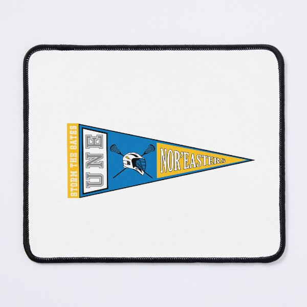 Item preview, UNE Lacrosse Pennant (Yellow & Blue) designed and sold by baileyboo2000.