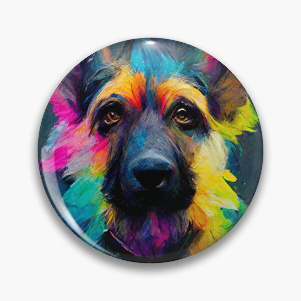 Item preview, Colorful German Shepherd Dog designed and sold by shokA Design.