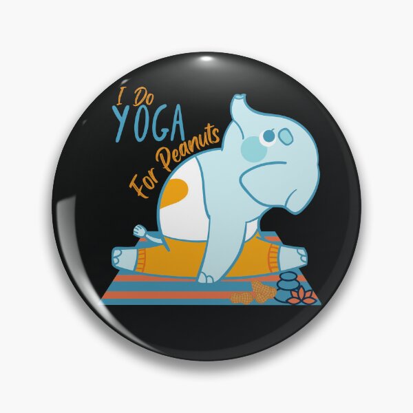 Item preview, I Yoga for Peanuts Elephant Yoga Pose for the elephant and animals lovers and yoga lovers you know designed and sold by tranquilbeach.