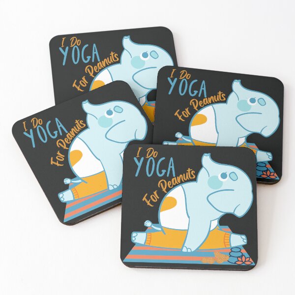 Item preview, I Yoga for Peanuts Elephant Yoga Pose for the elephant and animals lovers and yoga lovers you know designed and sold by tranquilbeach.
