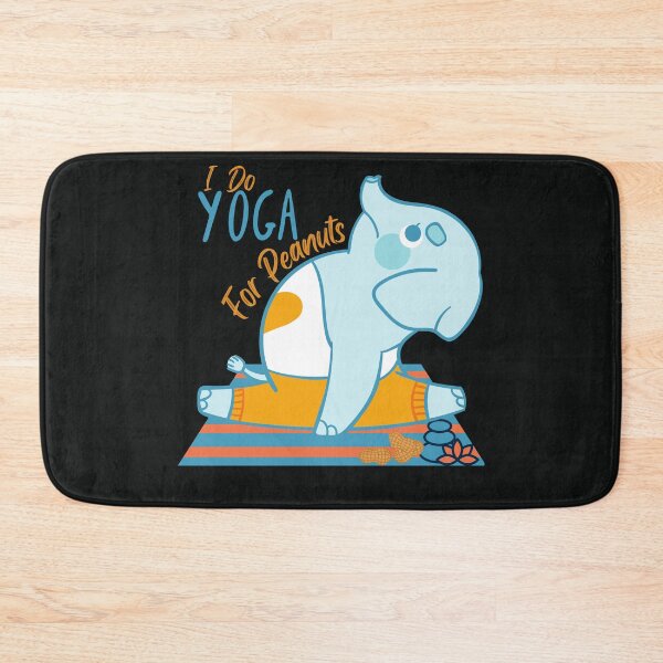 Item preview, I Yoga for Peanuts Elephant Yoga Pose for the elephant and animals lovers and yoga lovers you know designed and sold by tranquilbeach.