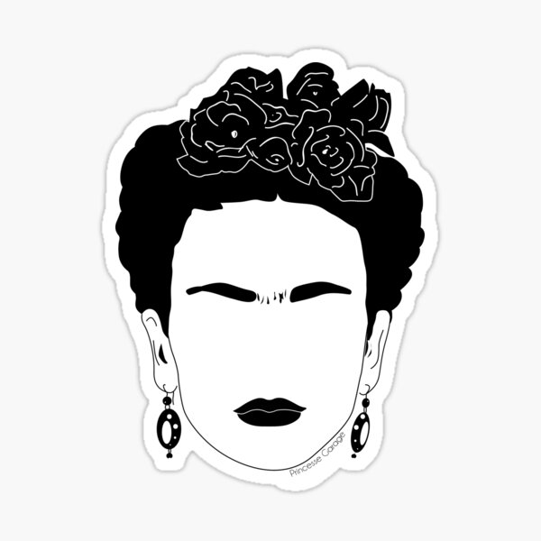 Portrait of Frida Kahlo Sticker