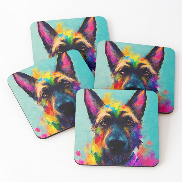 Item preview, Colorful German Shepherd Dog designed and sold by shokA Design.