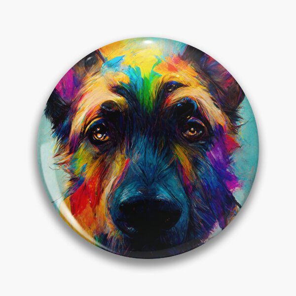 Item preview, Colorful German Shepherd Dog designed and sold by shokA Design.