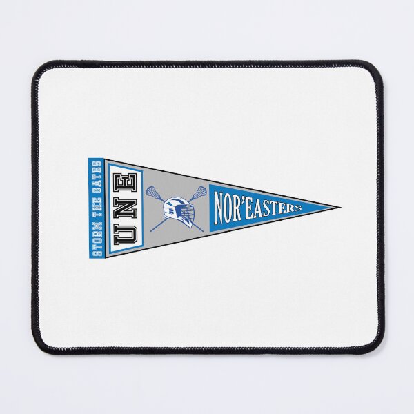 Item preview, UNE Lacrosse Pennant (Blue& Grey) designed and sold by baileyboo2000.