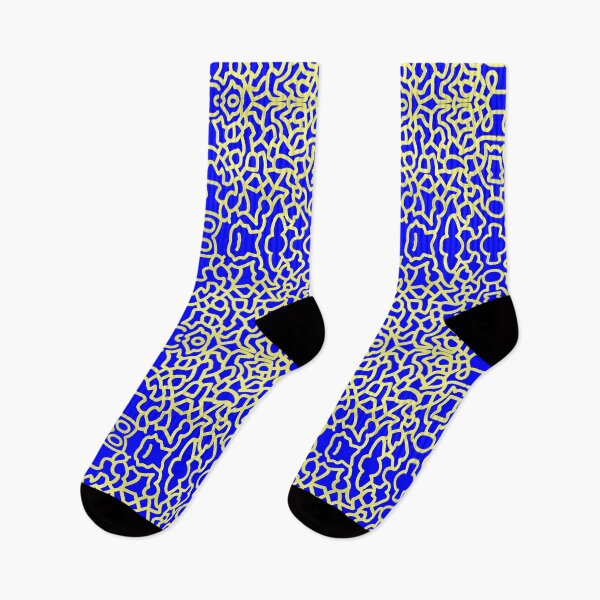 Item preview, Iguana Lines Gold Lines on Bold Blue Fade Repeat 5748 designed and sold by Art in My Loft.