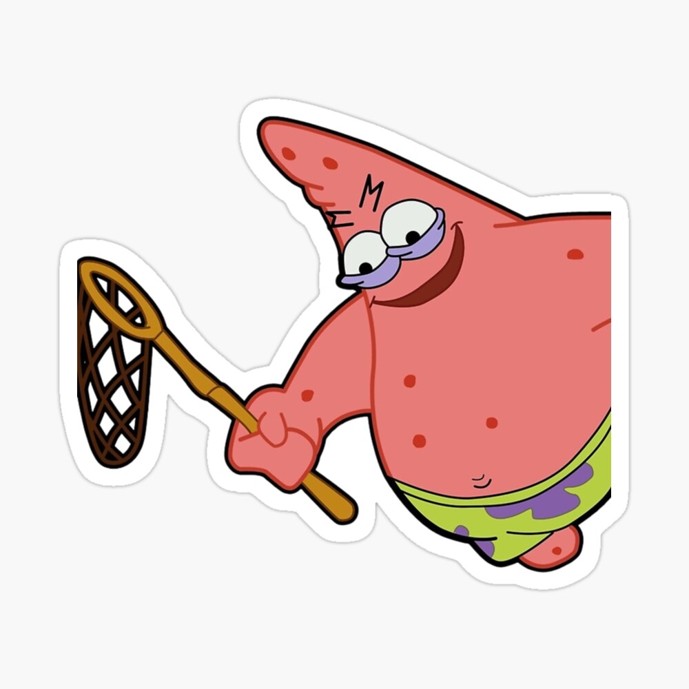 Savage Patrick Star Meme Evil Angry Spongebob Squarepants Canvas Print by  Pocky