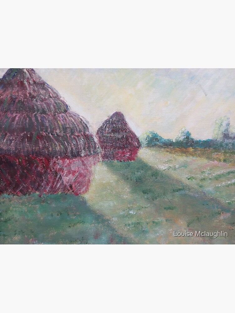 Discover Ode to Monet haystacks Premium Matte Vertical Poster