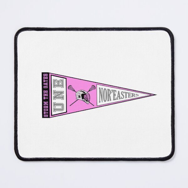 Item preview, UNE Lacrosse Pennant (Pink & Grey) designed and sold by baileyboo2000.