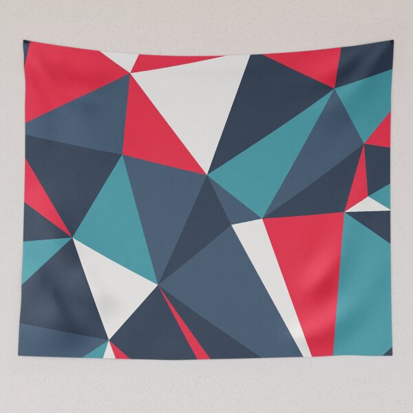 Item preview, Modern Geometric Red White and Blue designed and sold by Blue-Banana.
