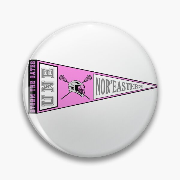 Item preview, UNE Lacrosse Pennant (Pink & Grey) designed and sold by baileyboo2000.
