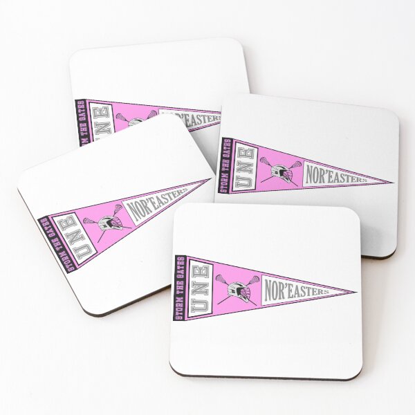 Item preview, UNE Lacrosse Pennant (Pink & Grey) designed and sold by baileyboo2000.