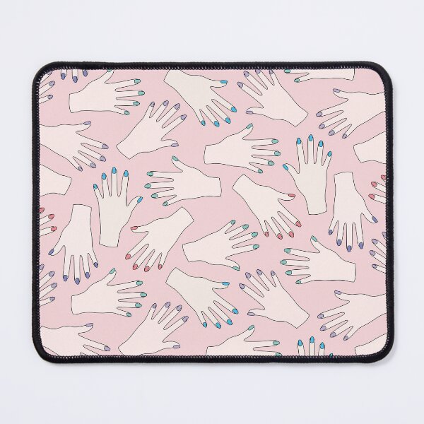 Item preview, Simple Pink Pastel Pattern - Nail Studio - Manicured Hands designed and sold by XOOXOO.