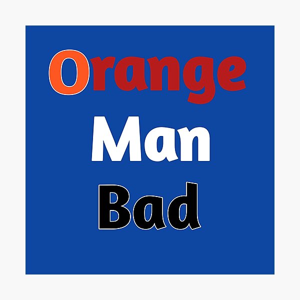 Orange Man 2024 Red 2024 Election 2024 Photographic Print For Sale   Pp,504x498 Pad,600x600,f8f8f8 