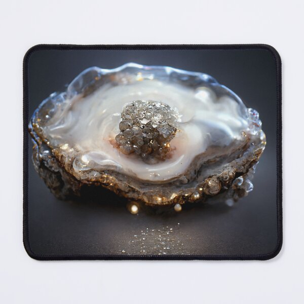 Item preview, glistening diamond pearl on half shell designed and sold by kaitgay.