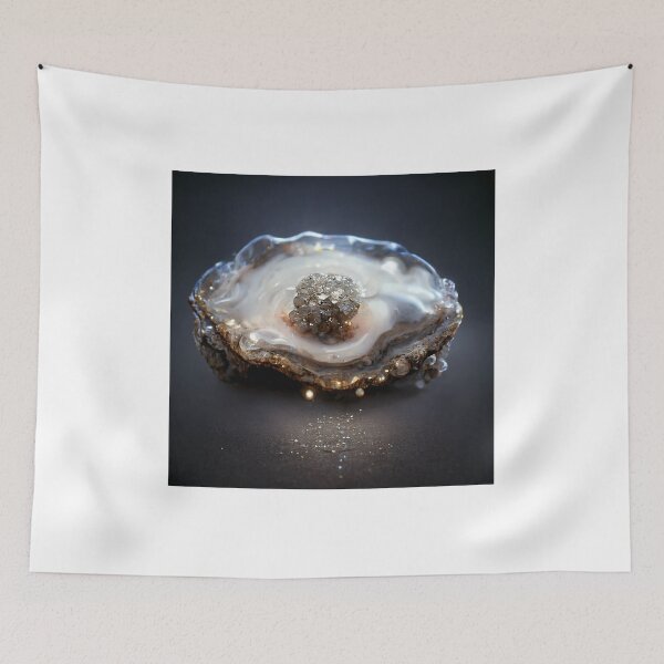 Item preview, glistening diamond pearl on half shell designed and sold by kaitgay.