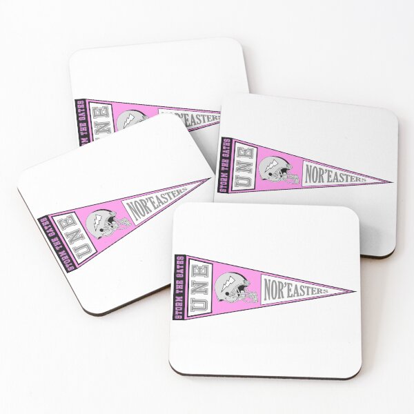 Item preview, UNE Football Pennant (Pink & Grey) designed and sold by baileyboo2000.