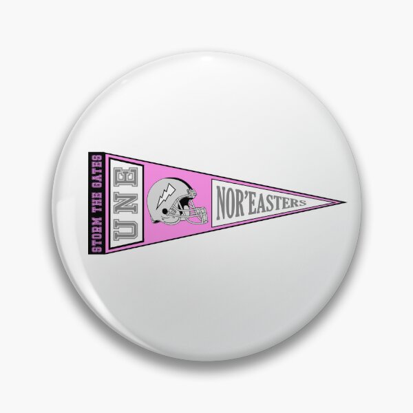 Item preview, UNE Football Pennant (Pink & Grey) designed and sold by baileyboo2000.