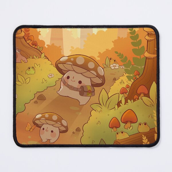 Item preview, Mushrooms in a fall forest designed and sold by Rihnlin.