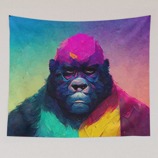 Item preview, Colorful Cool Gorilla designed and sold by shokA Design.
