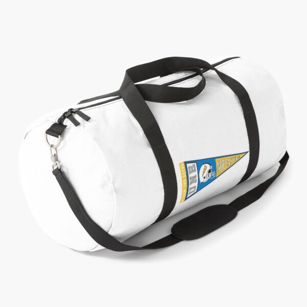 Item preview, UNE Football Pennant (Yellow & Blue) designed and sold by baileyboo2000.