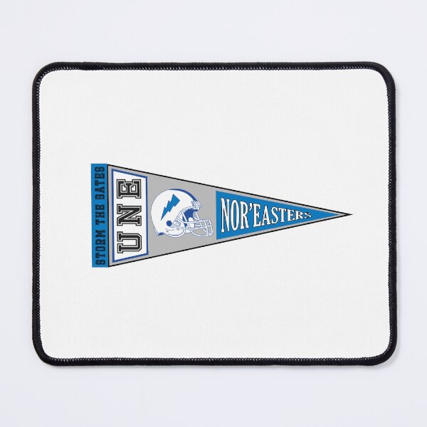Item preview, UNE Football Pennant (Grey & Blue) designed and sold by baileyboo2000.