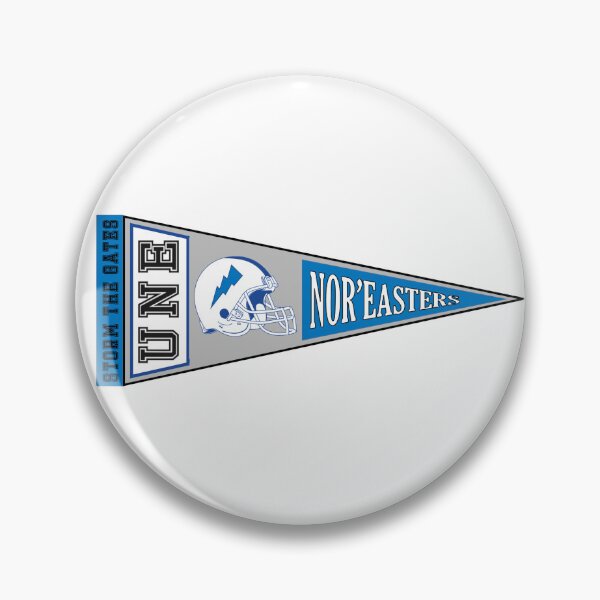 Item preview, UNE Football Pennant (Grey & Blue) designed and sold by baileyboo2000.