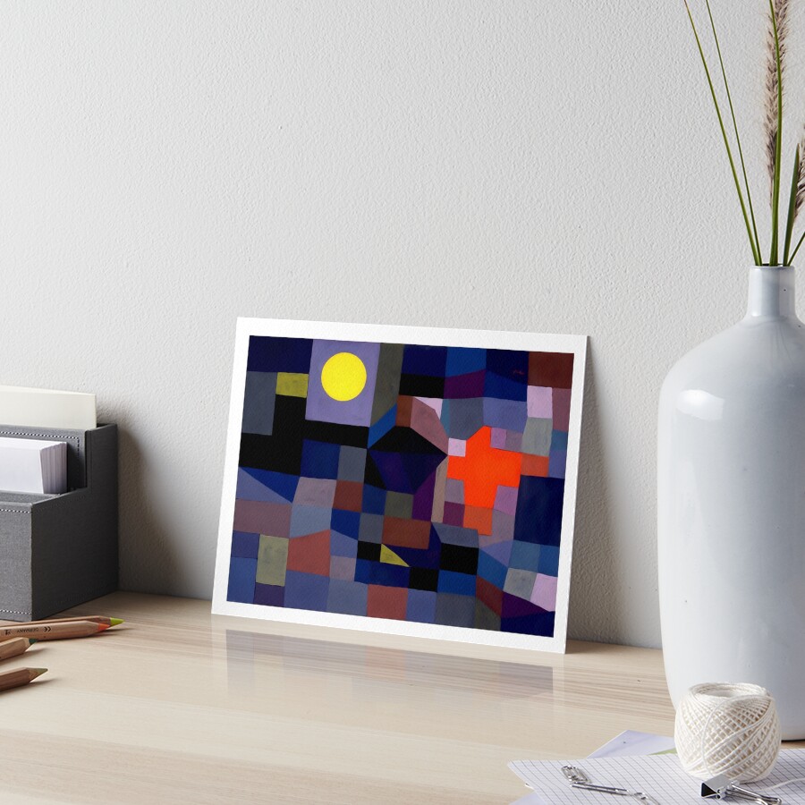Tableau sur toile naturel - Paul Klee - The Full Moon - Museum Edition