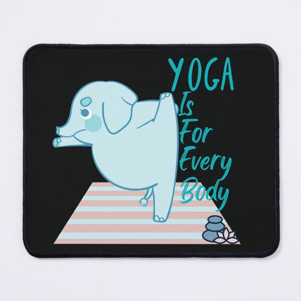 Item preview, Aqua Elephant Yoga Pose for Every Body and animals lovers and yoga lovers you know designed and sold by tranquilbeach.