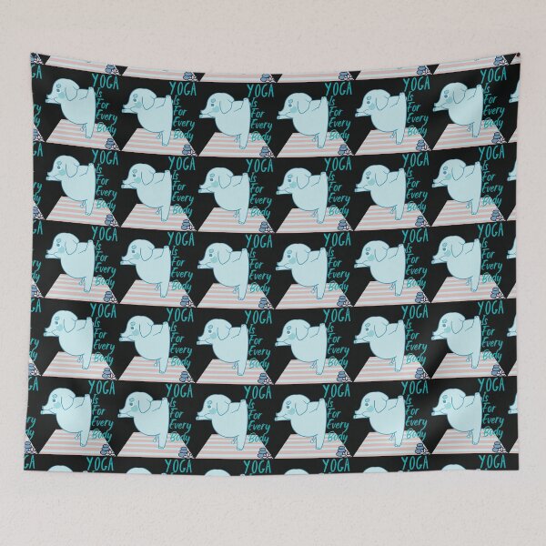 Item preview, Aqua Elephant Yoga Pose for Every Body and animals lovers and yoga lovers you know designed and sold by tranquilbeach.